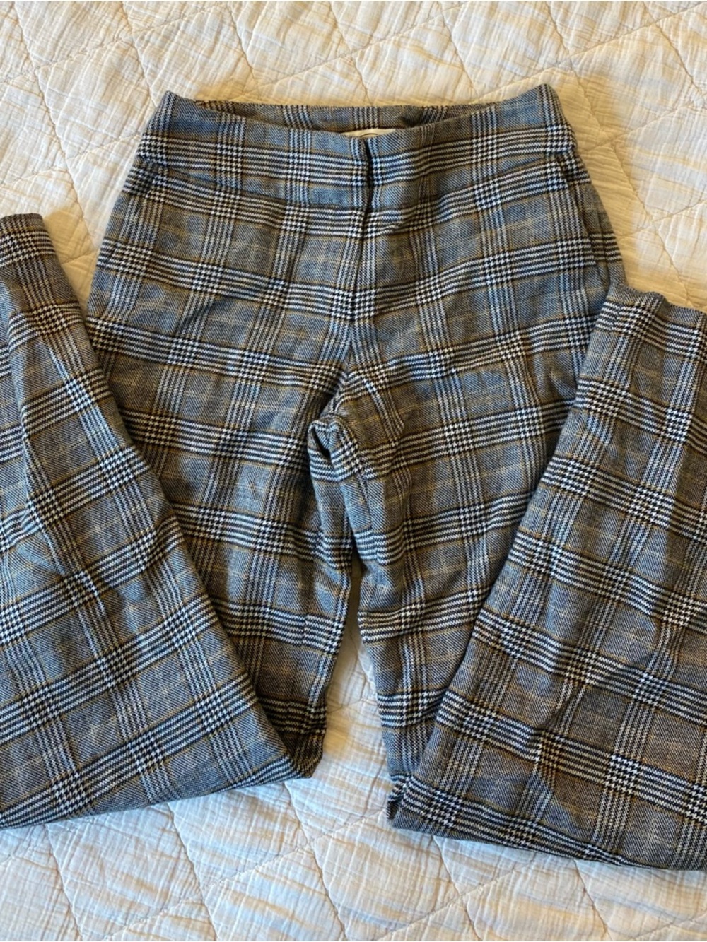 Talbots Plaid Wide-Leg Dress Pants